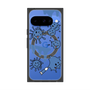プレミアムスクエアケース with Pixelsnap［ PAINTING SMILE Blue ］
