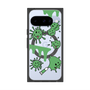 プレミアムスクエアケース with Pixelsnap［ PAINTING SMILE Green ］