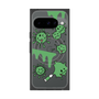 プレミアムスクエアケース with Pixelsnap［ PAINTING SMILE Green ］
