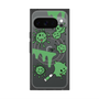 プレミアムスクエアケース with Pixelsnap［ PAINTING SMILE Green ］