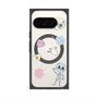 プレミアムスクエアケース with Pixelsnap［ DRAWING PAPER White ］