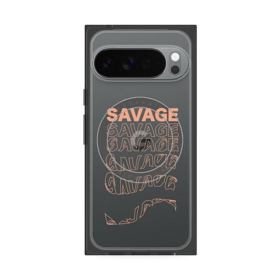 プレミアムスクエアケース with Pixelsnap［ SAVAGE Orange ］