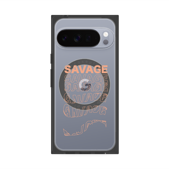 プレミアムスクエアケース with Pixelsnap［ SAVAGE Orange ］