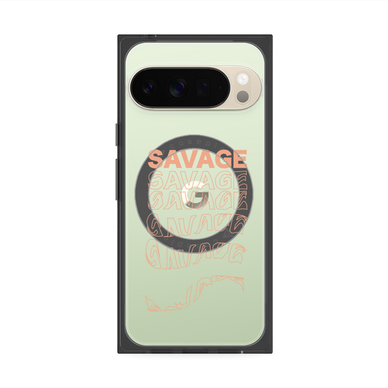 プレミアムスクエアケース with Pixelsnap［ SAVAGE Orange ］