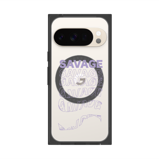 プレミアムスクエアケース with Pixelsnap［ SAVAGE Purple ］