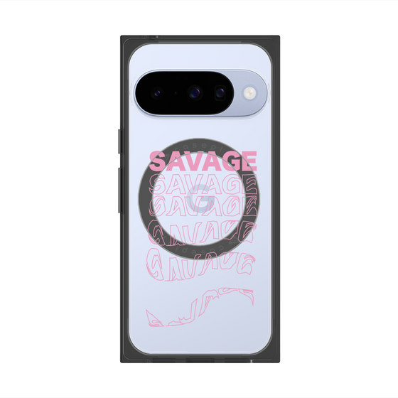 プレミアムスクエアケース with Pixelsnap［ SAVAGE Pink ］