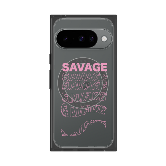 プレミアムスクエアケース with Pixelsnap［ SAVAGE Pink ］