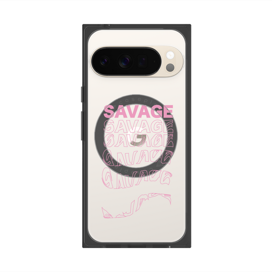 プレミアムスクエアケース with Pixelsnap［ SAVAGE Pink ］