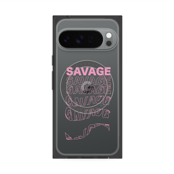 プレミアムスクエアケース with Pixelsnap［ SAVAGE Pink ］