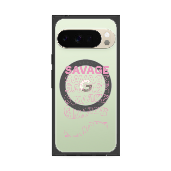 プレミアムスクエアケース with Pixelsnap［ SAVAGE Pink ］