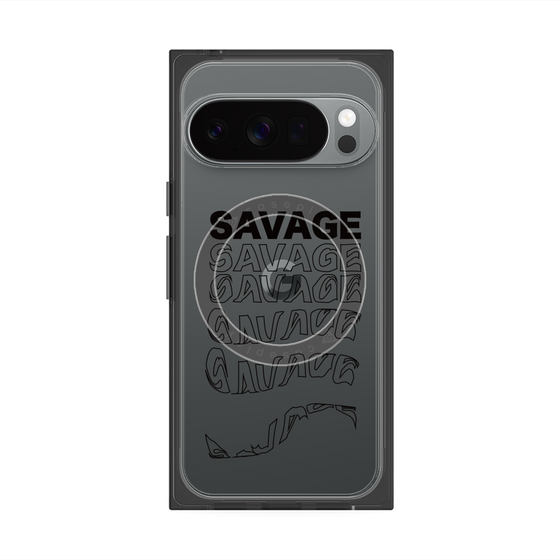 プレミアムスクエアケース with Pixelsnap［ SAVAGE Black ］