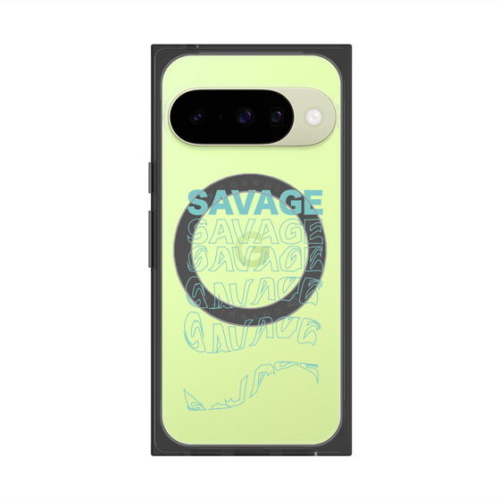 プレミアムスクエアケース with Pixelsnap［ SAVAGE Blue ］