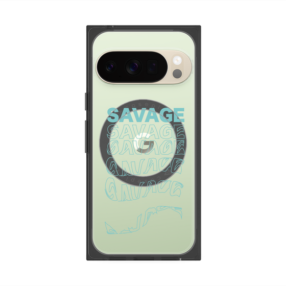 プレミアムスクエアケース with Pixelsnap［ SAVAGE Blue ］