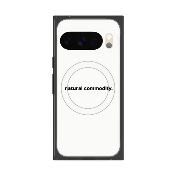 プレミアムスクエアケース with Pixelsnap［ NATURAL COMMODITY White ］