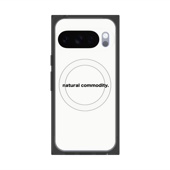 プレミアムスクエアケース with Pixelsnap［ NATURAL COMMODITY White ］