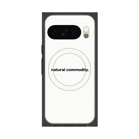 プレミアムスクエアケース with Pixelsnap［ NATURAL COMMODITY White ］