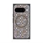 プレミアムスクエアケース with Pixelsnap［ LANVIN en Bleu - Logo Pattern - Black ］