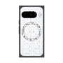 プレミアムスクエアケース with Pixelsnap［ LANVIN en Bleu - Logo Pattern - White ］
