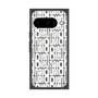 プレミアムスクエアケース with Pixelsnap［ LANVIN en Bleu - Logo Pattern - White ］