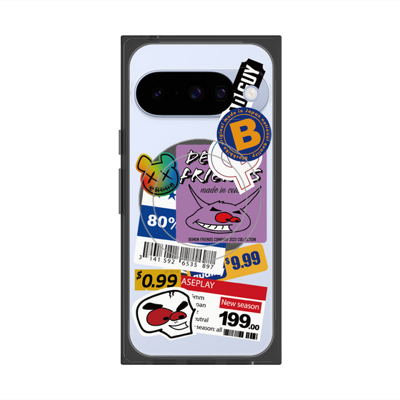 プレミアムスクエアケース with Pixelsnap［ Demon Friends Sticker .1 ］