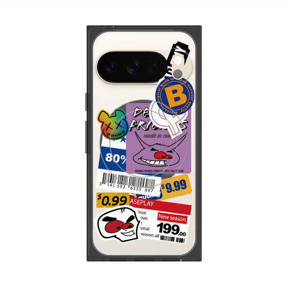 プレミアムスクエアケース with Pixelsnap［ Demon Friends Sticker .1 ］
