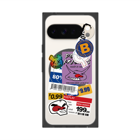プレミアムスクエアケース with Pixelsnap［ Demon Friends Sticker .1 ］