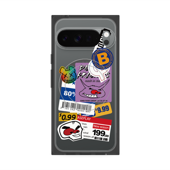 プレミアムスクエアケース with Pixelsnap［ Demon Friends Sticker .1 ］