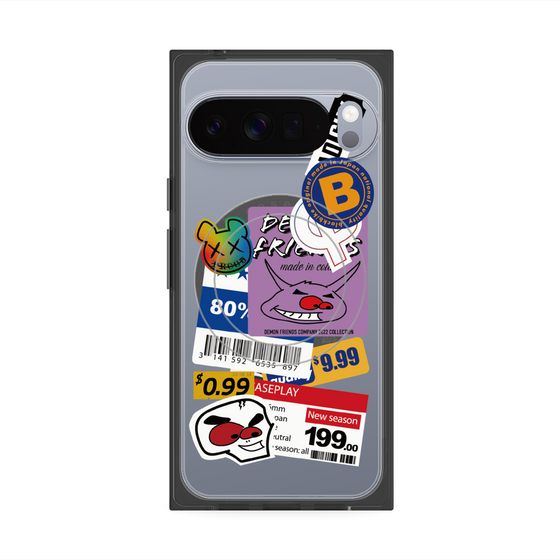 プレミアムスクエアケース with Pixelsnap［ Demon Friends Sticker .1 ］