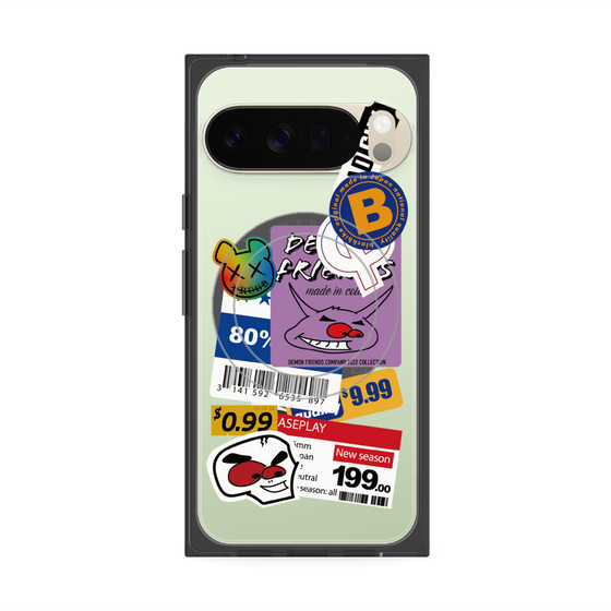 プレミアムスクエアケース with Pixelsnap［ Demon Friends Sticker .1 ］