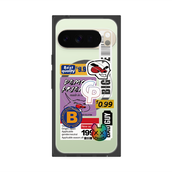 プレミアムスクエアケース with Pixelsnap［ Demon Friends Sticker .2 ］