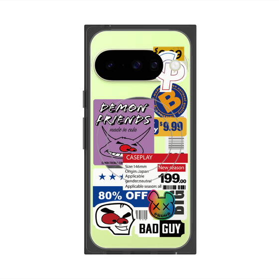 プレミアムスクエアケース with Pixelsnap［ Demon Friends Sticker .3 ］