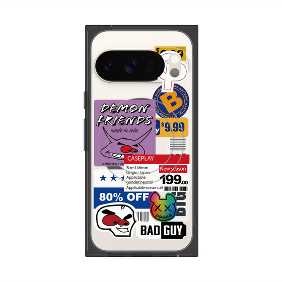 プレミアムスクエアケース with Pixelsnap［ Demon Friends Sticker .3 ］