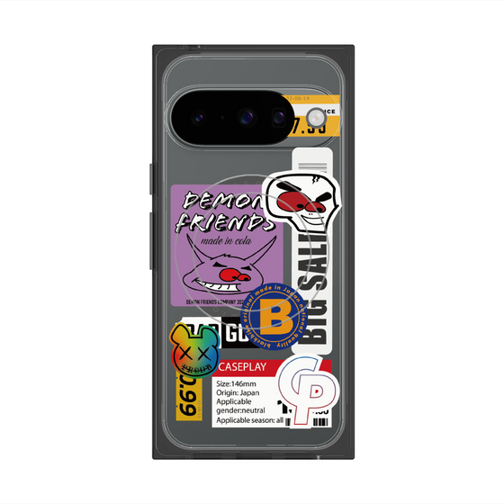プレミアムスクエアケース with Pixelsnap［ Demon Friends Sticker .4 ］