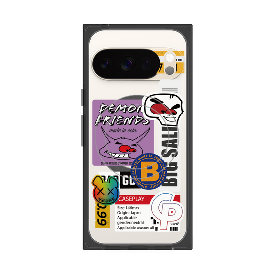プレミアムスクエアケース with Pixelsnap［ Demon Friends Sticker .4 ］