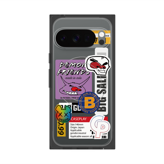 プレミアムスクエアケース with Pixelsnap［ Demon Friends Sticker .4 ］