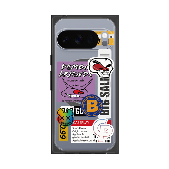 プレミアムスクエアケース with Pixelsnap［ Demon Friends Sticker .4 ］