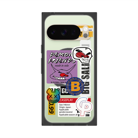 プレミアムスクエアケース with Pixelsnap［ Demon Friends Sticker .4 ］