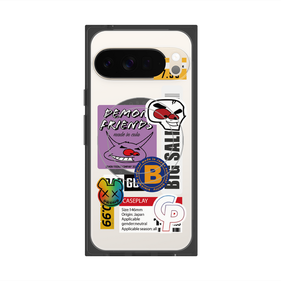 プレミアムスクエアケース with Pixelsnap［ Demon Friends Sticker .4 ］