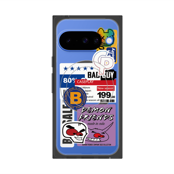 プレミアムスクエアケース with Pixelsnap［ Demon Friends Sticker .5 ］