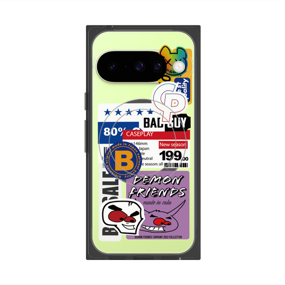 プレミアムスクエアケース with Pixelsnap［ Demon Friends Sticker .5 ］
