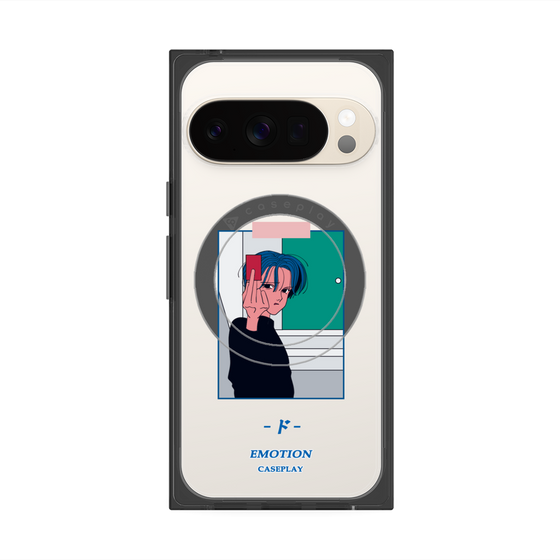 プレミアムスクエアケース with Pixelsnap［ 喜怒アイ楽 -怒- ］