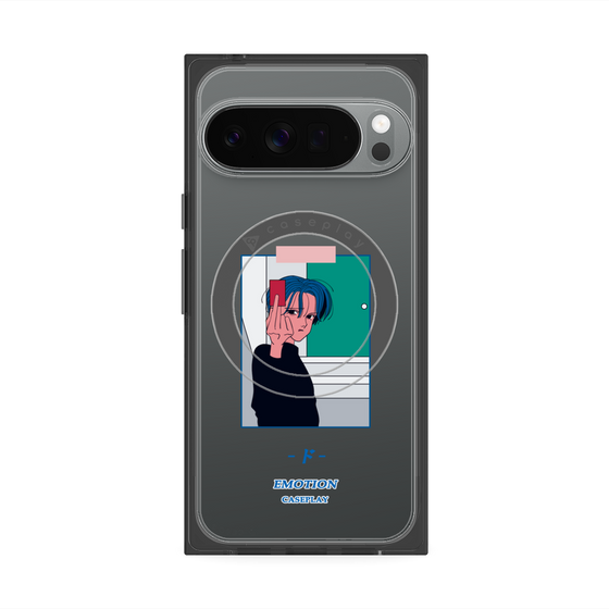 プレミアムスクエアケース with Pixelsnap［ 喜怒アイ楽 -怒- ］