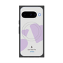プレミアムスクエアケース with Pixelsnap［ LANVIN en Bleu Hearts Purple - ランバン ハート パープル ］