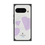 プレミアムスクエアケース with Pixelsnap［ LANVIN en Bleu Hearts Purple - ランバン ハート パープル ］