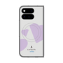 プレミアムスクエアケース with Pixelsnap［ LANVIN en Bleu Hearts Purple - ランバン ハート パープル ］