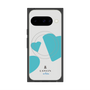 プレミアムスクエアケース with Pixelsnap［ LANVIN en Bleu Hearts Blue - ランバン ハート ブルー ］
