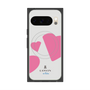 プレミアムスクエアケース with Pixelsnap［ LANVIN en Bleu Hearts Pink - ランバン ハート ピンク ］