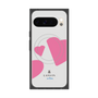 プレミアムスクエアケース with Pixelsnap［ LANVIN en Bleu Hearts Pink - ランバン ハート ピンク ］