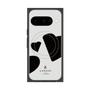 プレミアムスクエアケース with Pixelsnap［ LANVIN en Bleu Hearts Black - ランバン ハート ブラック ］