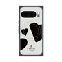 プレミアムスクエアケース with Pixelsnap［ LANVIN en Bleu Hearts Black - ランバン ハート ブラック ］